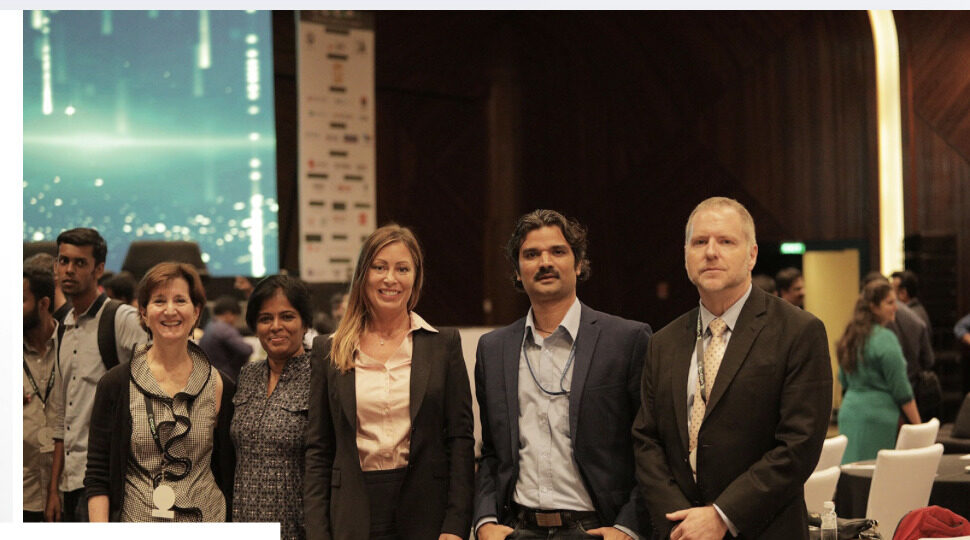 Quantum World Ventures team at an international quantum technology conference