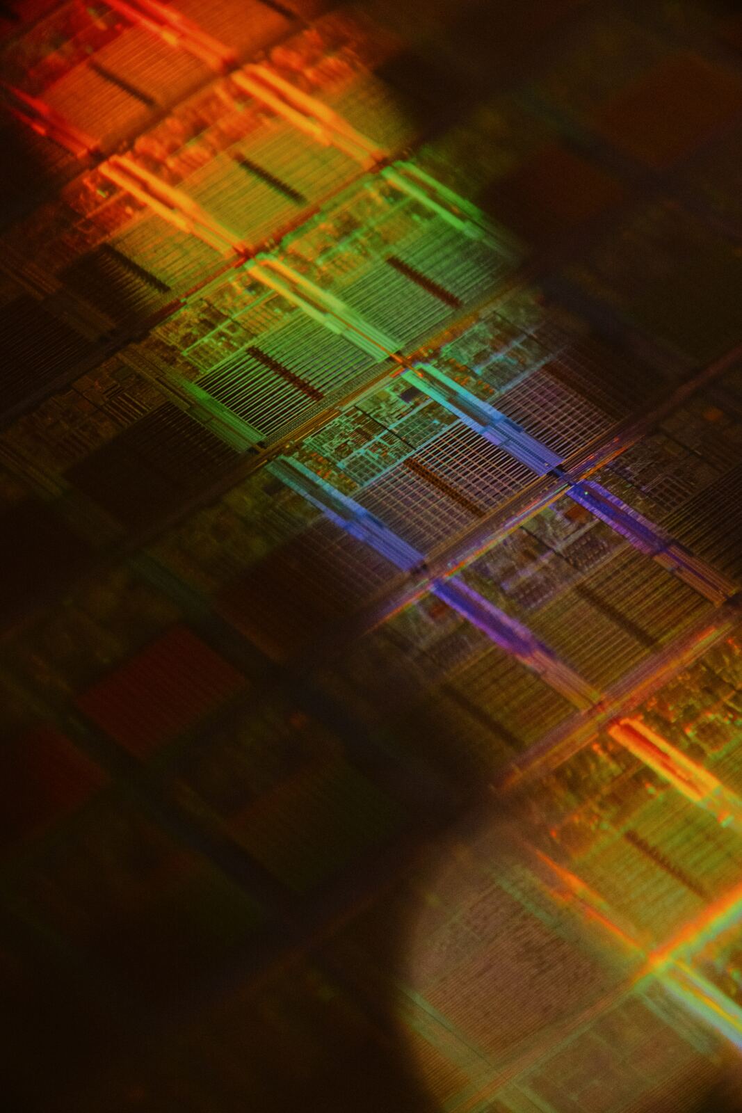 Quantum processor chip visualisation